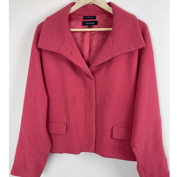Evan Picone Jackets & Blazers - Evan Picone Crop Wide Lapel Jacket Womens XL